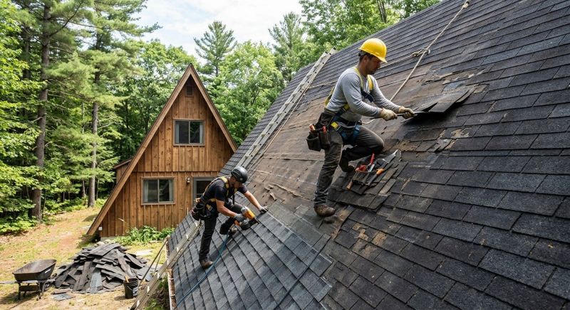 A Frame Roof Installation in Selbyville, DE