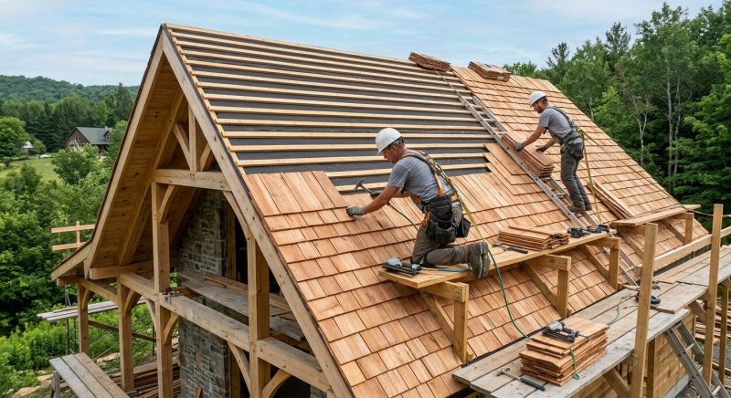 Cedar Roof Installation in Milton, DE