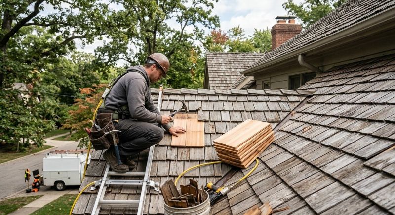Cedar Shake Roof Repair in Bethany Beach, DE