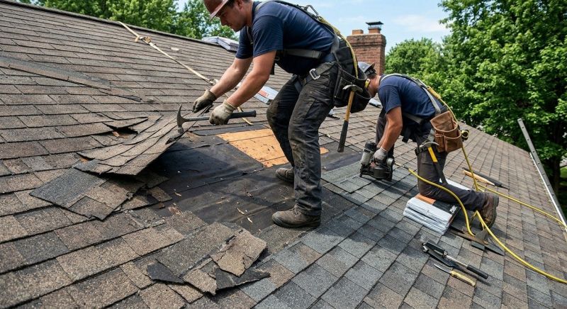 Damaged Roof Repair in Dagsboro, DE