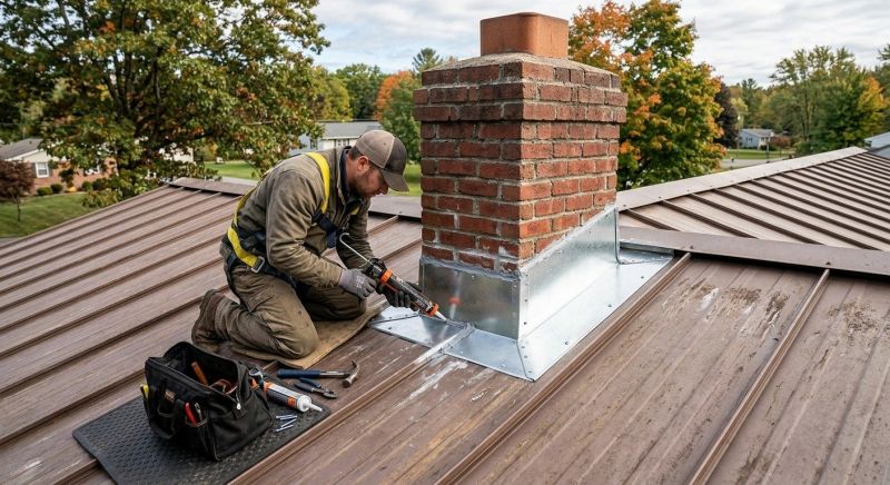 Metal Roof Flashing Repair in Selbyville, DE