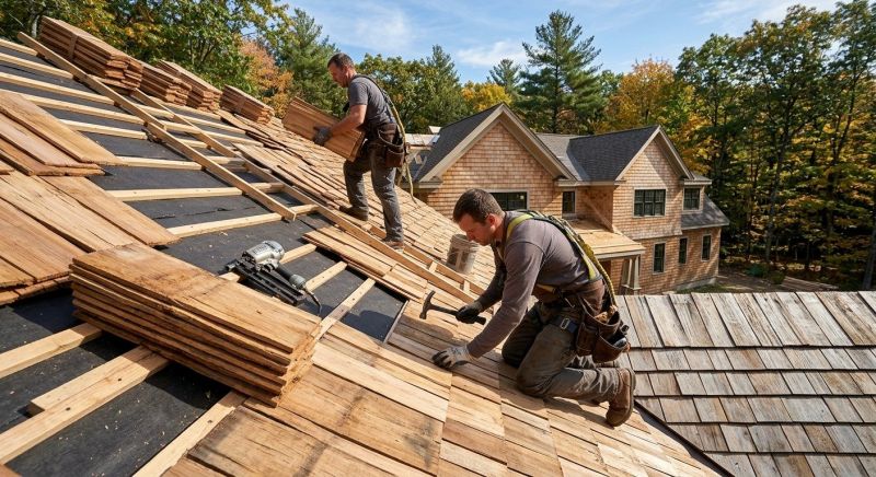 Natural Wood Roof Installation in Selbyville, DE