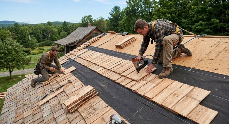 Natural Wood Roof Installation in Selbyville, DE