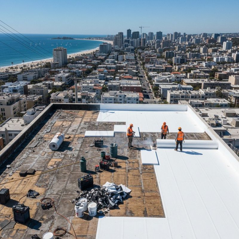 Single Ply Roof Replacement in Millville, DE