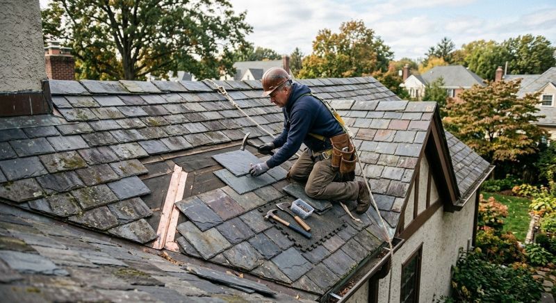 Slate Roof Repair in Harbeson, DE