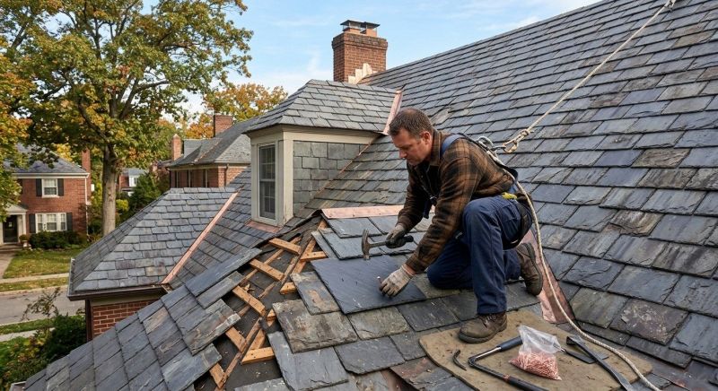 Slate Roof Repair in Ocean City, MD