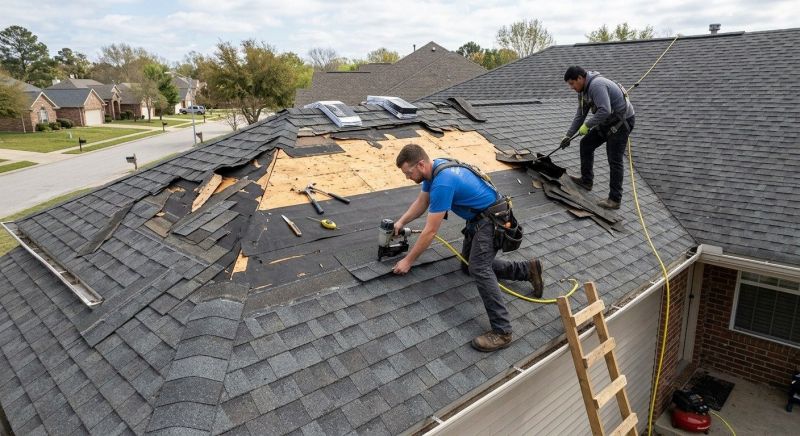 Storm Damage Roof Repair in Milton, DE