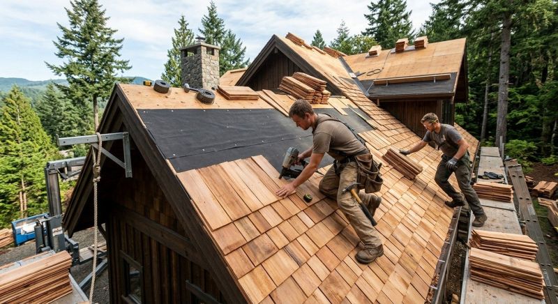 Wood Roofing Installation in Bethany Beach, DE