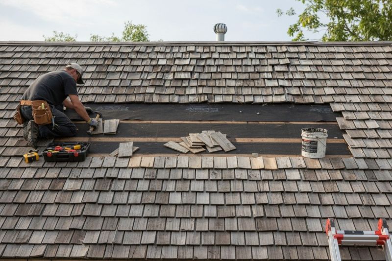 Wood Shake Roof Repair in Bethany Beach, DE