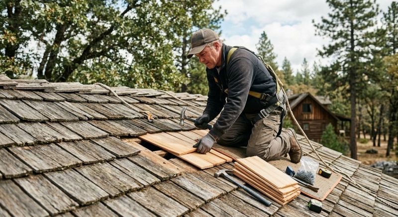 Wood Shake Roof Repair in Ocean City, MD