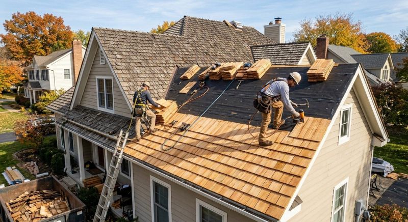 Wood Shake Roof Replacement in Ocean View, DE